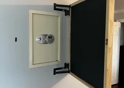 hidden hinge in wall safe 1a